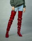 "Maroon Ice" thigh high swaps