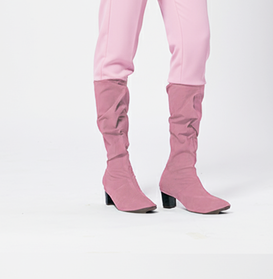 "Pearl" Suede slouchy boot swaps