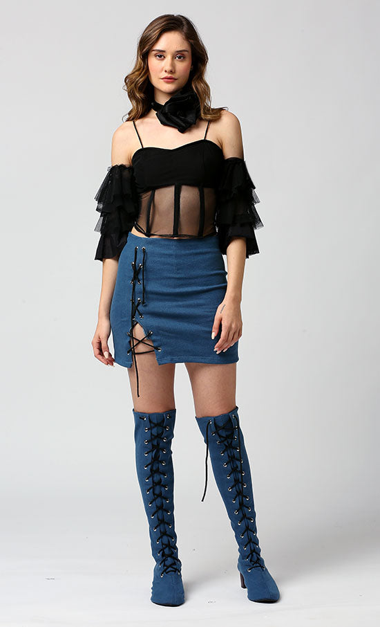 Denim tie me up swaps