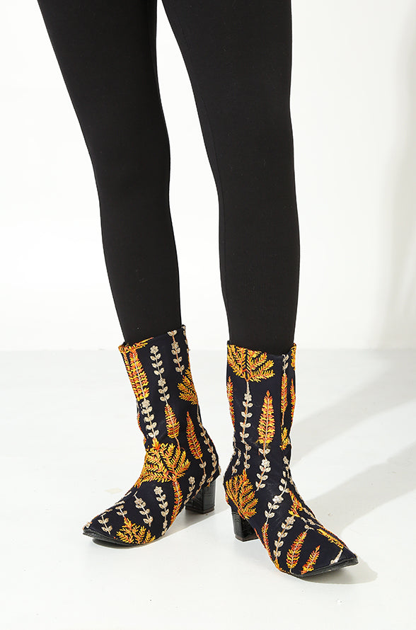 "Queen of Sheba" embellished ankle boot swaps