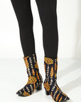 "Queen of Sheba" embellished ankle boot swaps