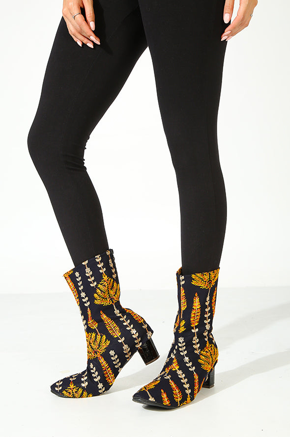 "Queen of Sheba" embellished ankle boot swaps