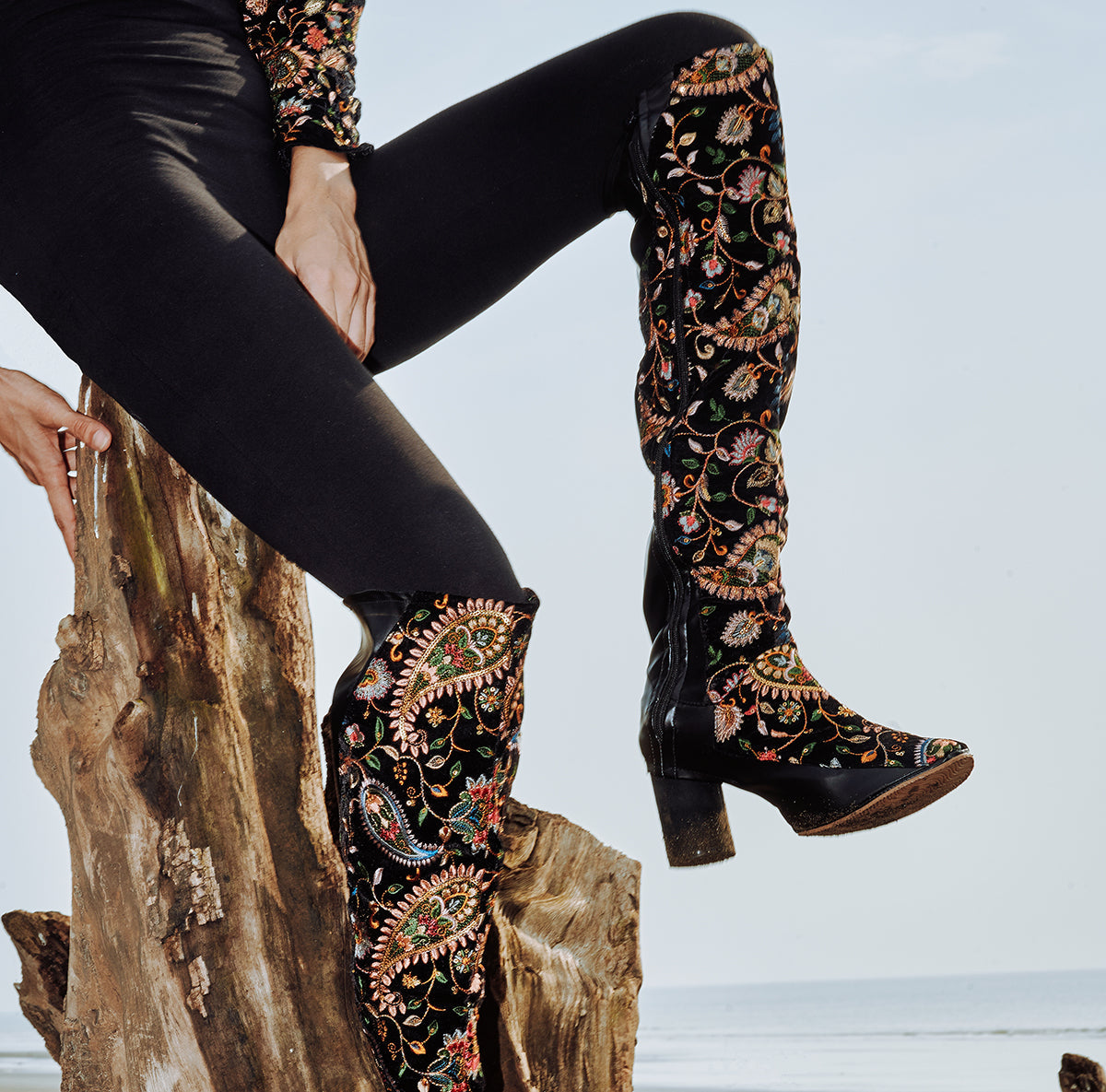 Raja Kumari in our "Sunshine ice" boot swaps