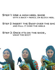"Queen of Sheba" embellished ankle boot swaps