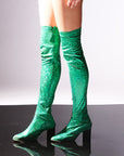 Jacqueline fernandez in our "Green lantern" boot swaps