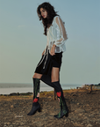 "Thorns and roses" black boot swaps