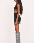 "Disco 180" Silver shimmer boot swaps