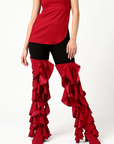 "Zombie" Maroon thigh high swaps