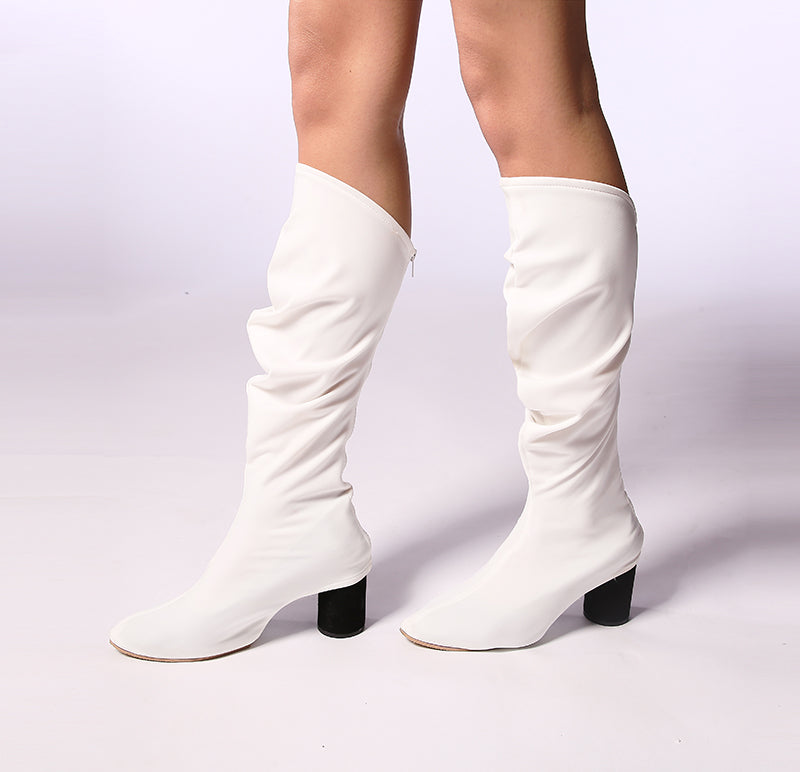 "Karens" White faux leather swaps