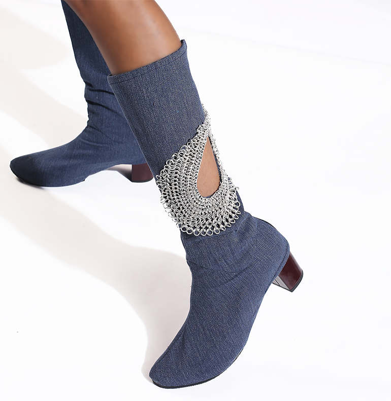"The Marina" Denim Boot swaps