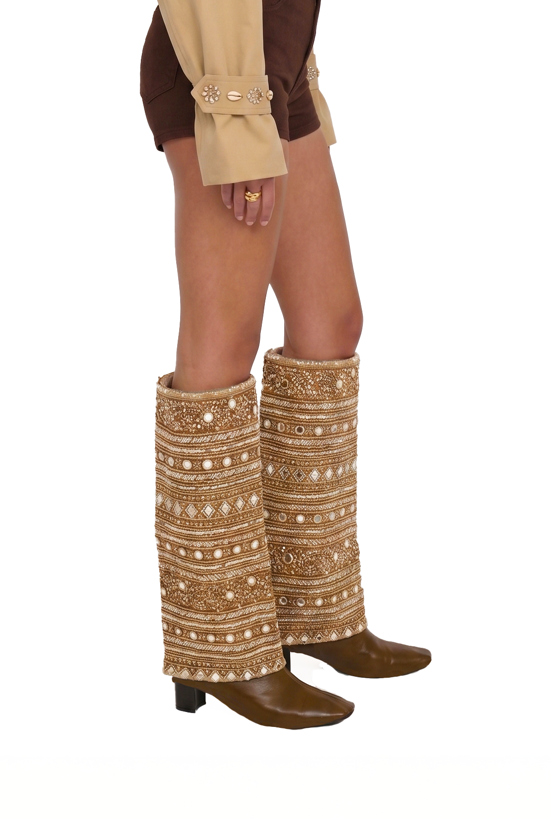 "Magnetic fields" Embroidered boot swaps