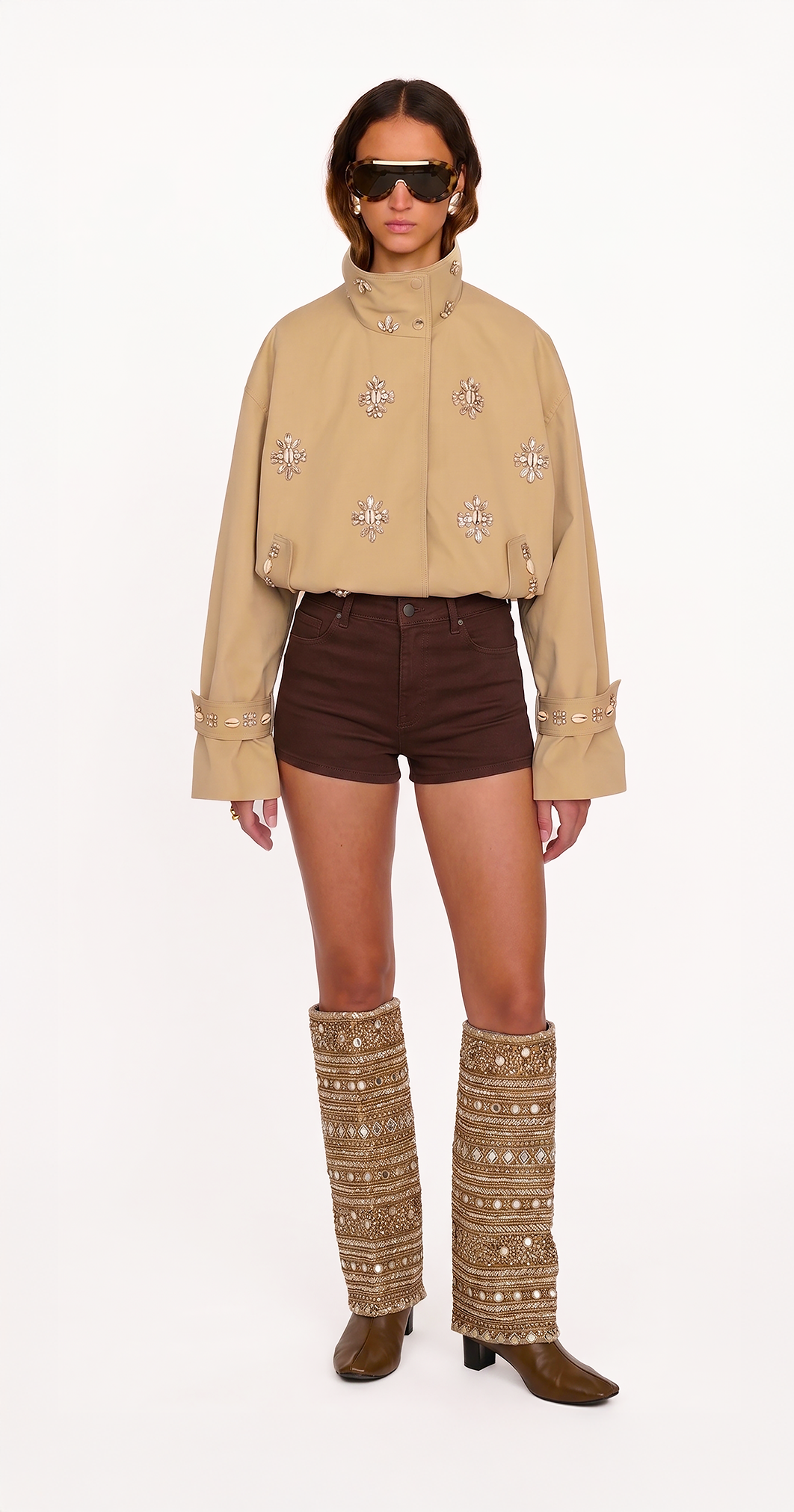 "Magnetic fields" Embroidered boot swaps