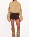 "Magnetic fields" Embroidered boot swaps