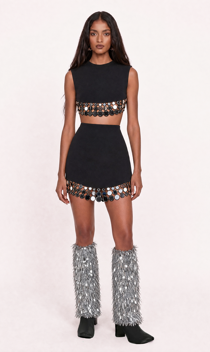 "Disco 180" Silver shimmer boot swaps