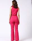 Pink stretch trousers