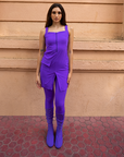 Purple dress with small pockets